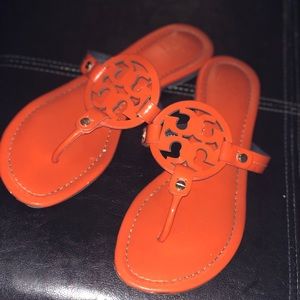 Orange Tory Burch sandals